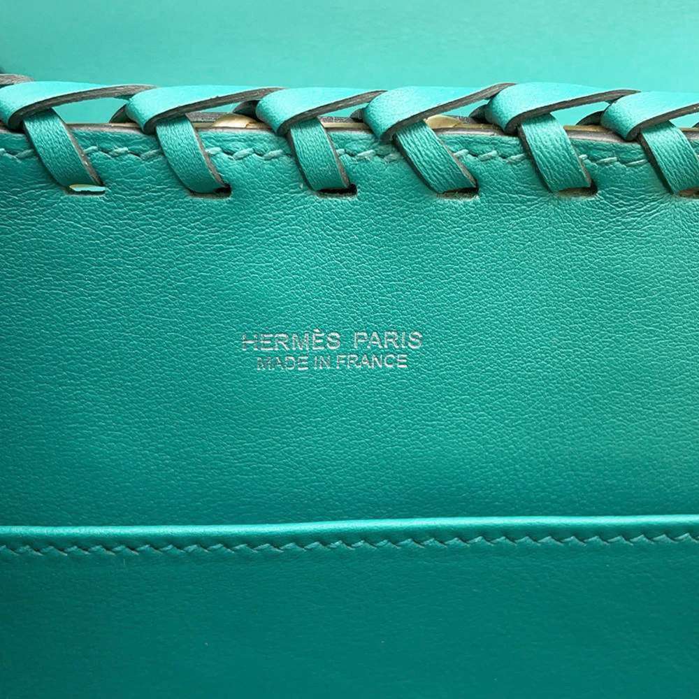 Hermes Kelly Picnic Mini Vert Verone Silver Hardware Swift Willow Y Stamp - Picture 12 of 13